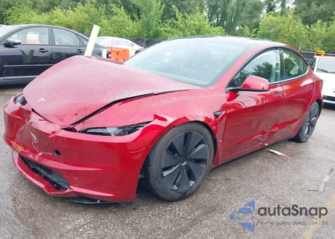 2025 Tesla Model 3 Long Range All-Wheel Drive from USA, damaged, VIN 5YJ3E1EBXSF903257